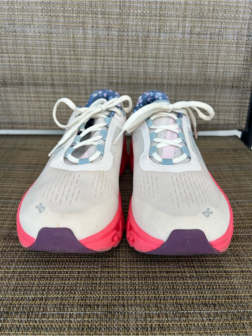 Rare! Cloudmonster On Running Size 10 Free People X Floral Pink White Sneakers - Picture 2 of 11